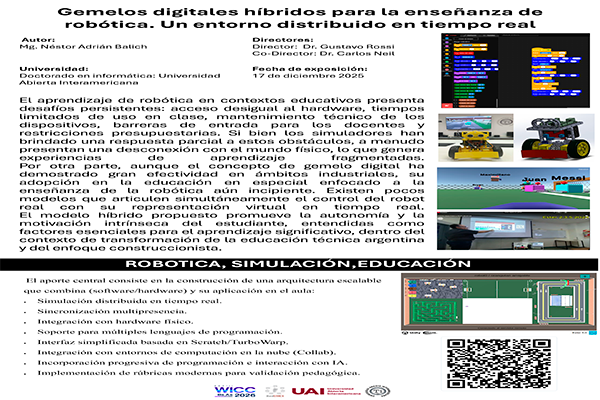 Gemelos Digitales Híbridos para la Enseñanza de Robótica